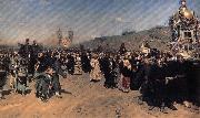 Ilya Repin A Religious Procession in kursk province oil painting